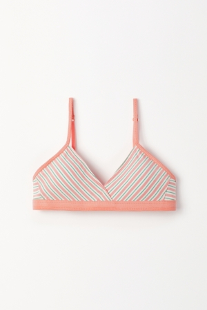 Woody Teenage bra, gestreept MEERKLEURIG