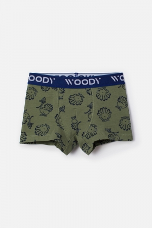 Woody jongens short, duo pak KAKI