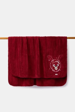 Plaid fleece Konijn BORDEAUX