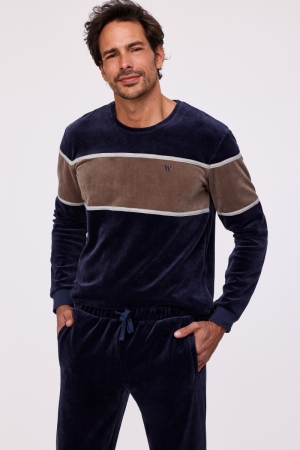 Heren huispak DONKERBLAUW