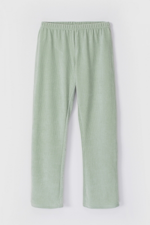 Pyjama velours Knut Mammoet PASTELGROEN