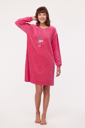 Slaapkleedje Gudrun Kalkoen FUCHSIA