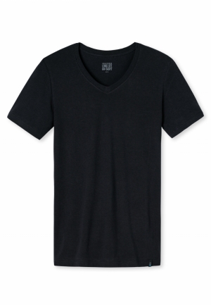 Long Life Soft V-hals BLUEBLACK