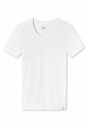 Long Life Soft V-hals WIT