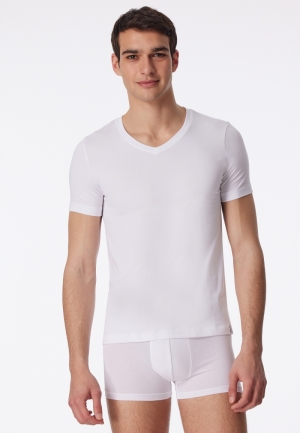 Long Life Soft V-hals WIT