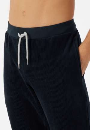 Pyjama lang velours Warming Ni BLAUW
