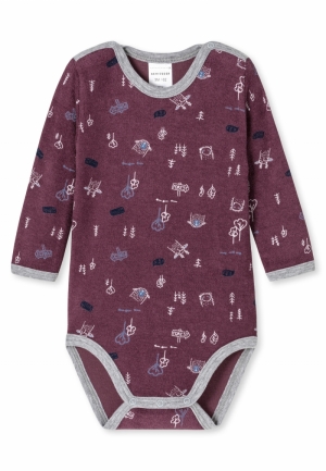 Body in badstof "Baby World" BORDEAUX