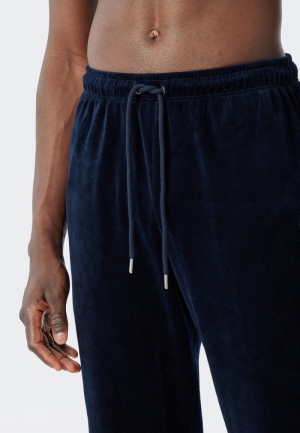 Vrijetijdspak velour BLAUW