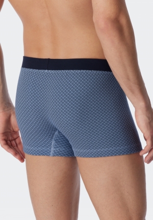 Herenshort grafische print BLAUW