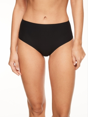 Soft Stretch High Waisted Thon ZWART