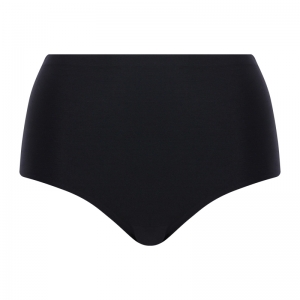 Soft Stretch High Waist Briefs ZWART