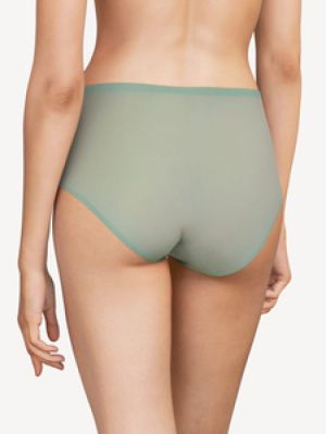 Soft stretch high waist briefs OCEAN GREEN