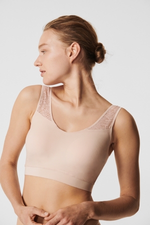 Soft Stretch Lounge Bra GOLDEN BEIGE
