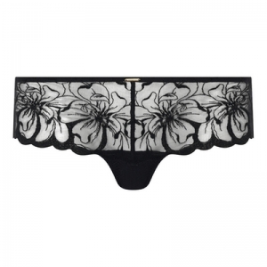 Fleurs shorty ZWART
