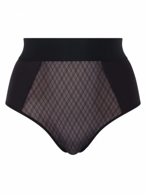 Smooth Lines slip hoge taille ZWART