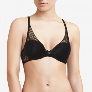 Alto plunge t-shirt bh ZWART