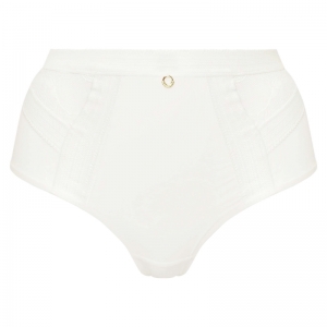 True Lace hoge taille slip WIT