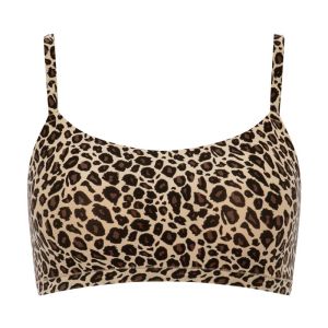 Soft Stretch Padded Bralette LEOPARD PRINT