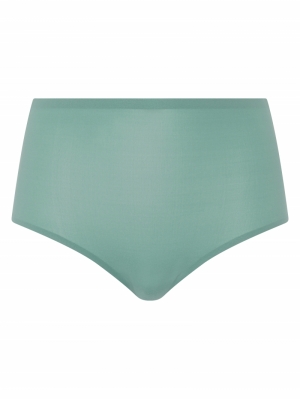 Soft stretch high waist briefs GROEN