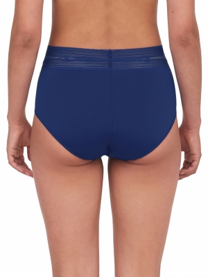 True Lace slip hoge taille DONKERBLAUW