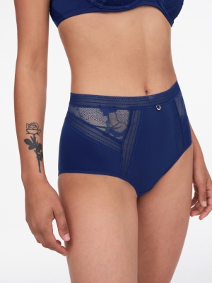 True Lace slip hoge taille DONKERBLAUW