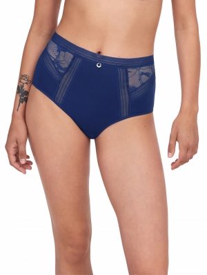 True Lace slip hoge taille DONKERBLAUW