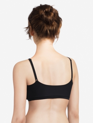 Soft Stretch Padded Bralette ZWART