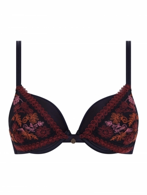 New Romance push-up bh ZWART