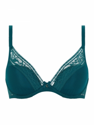 Alto plunge t-shirt bh ORIENTAL GREEN