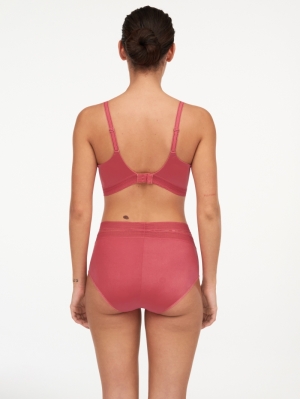 True Lace hoge taille slip ROSE