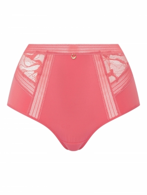 True Lace hoge taille slip ROSE