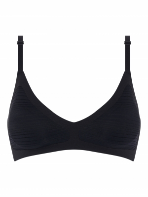 Soft Stretch Padded Bralette ZWART
