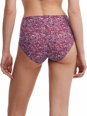 Soft stretch high waist briefs BAROQUE PRINT