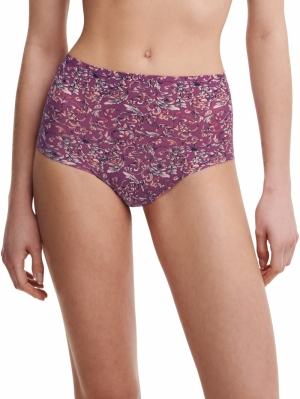 Soft stretch high waist briefs BAROQUE PRINT