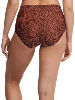 Soft stretch high waist briefs SAFARI CHIC