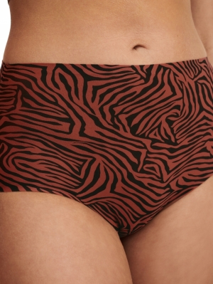 Soft stretch high waist briefs SAFARI CHIC
