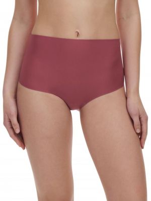 Soft stretch high waist briefs SEPIA