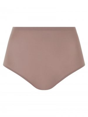 Soft stretch high waist briefs BURNED PINK