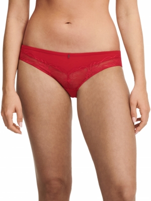 Midnight Flowers slip SCARLET RED