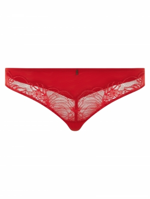 Midnight Flowers slip SCARLET RED