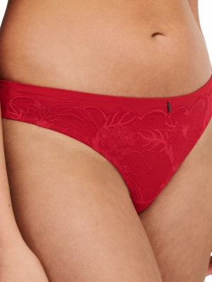Midnight Flowers tanga SCARLET RED