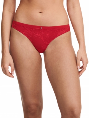 Midnight Flowers tanga SCARLET RED