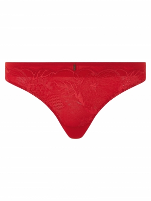 Midnight Flowers tanga SCARLET RED