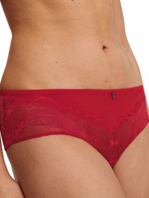 Midnight Flowers shorty SCARLET RED