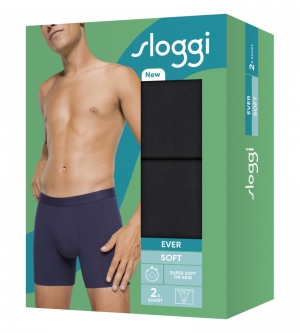 Men Ever Soft short 2-pack ZWART