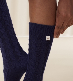 Rib Socks BLAUW
