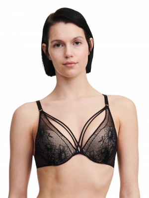 Rebecca push-up bh Zwart