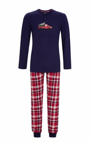Pyjama kerstmis BLAUW