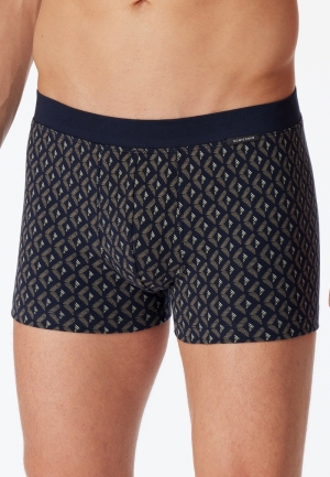 Boxershort fijne interlock BRUIN-GRIJS