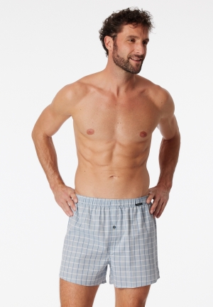 Boxershorts 2-pack katoen BLAUW